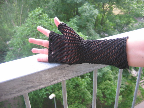 Rukavice bezprsťáky síťované — foto 2