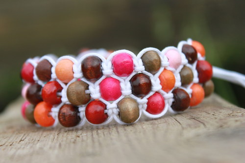 Náramek trojitý / Triple shamballa — foto 2
