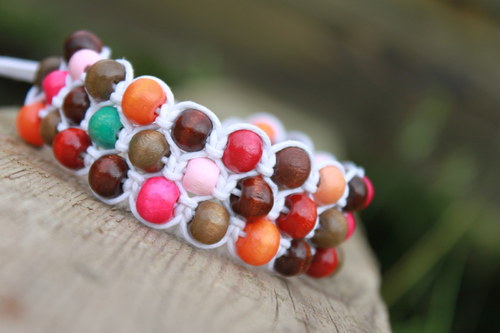 Náramek trojitý / Triple shamballa — foto 6