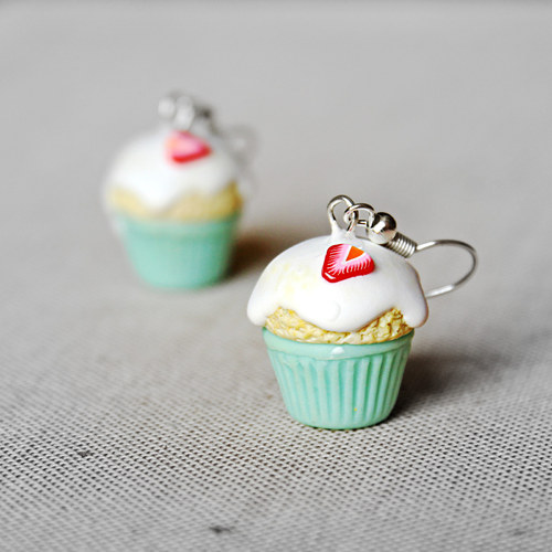 Mint cupcakes s jahůdkami — foto 2