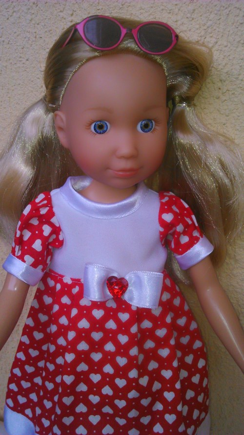 Annabell 42cm - srdíčkové šatičky — foto 3
