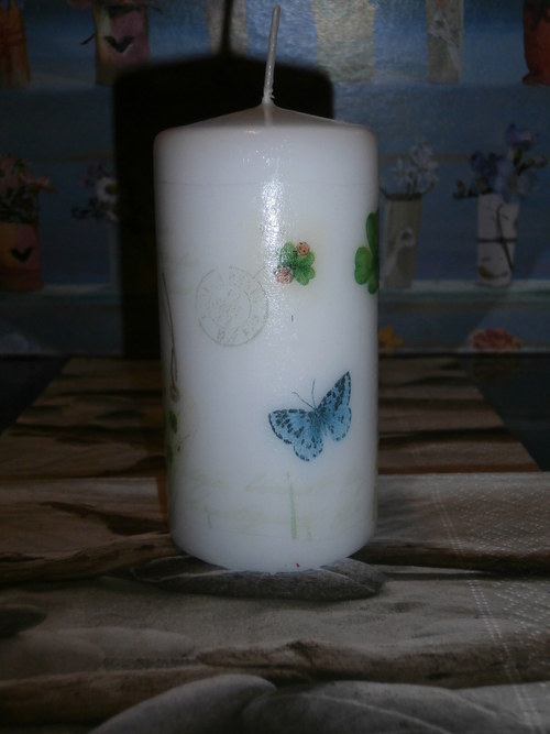 Svíčka s čtyřlístky II — foto 2