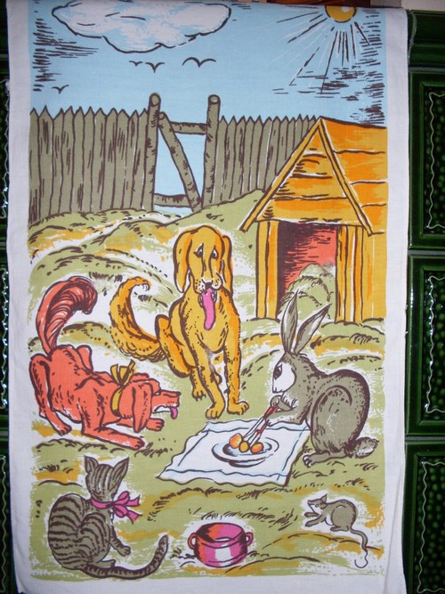 Textilní dekorace "U nás na dvorku" — foto 3