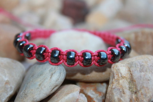 Náramek shamballa/makramé — foto 3