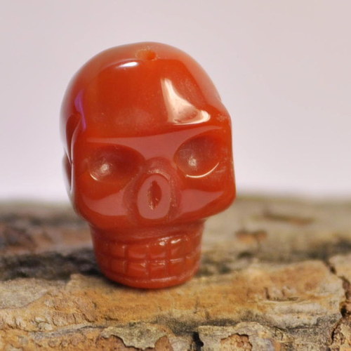 199. Scull - karneol 20x14 mm — foto 2