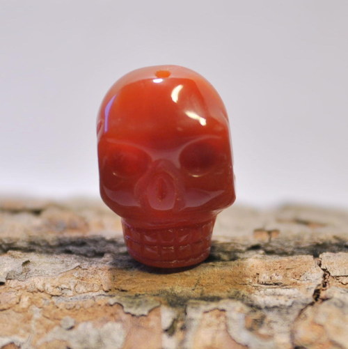 199. Scull - karneol 20x14 mm — foto 3