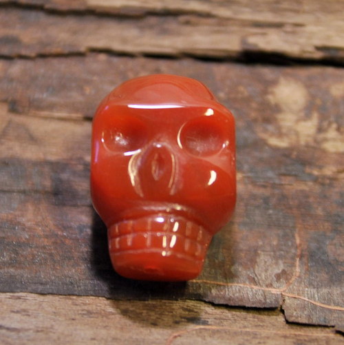 199. Scull - karneol 20x14 mm — foto 4