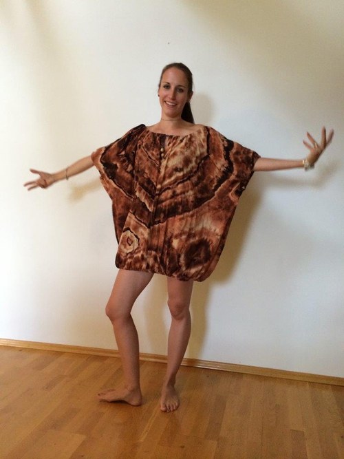 Halenka batikovaná maxi — foto 2