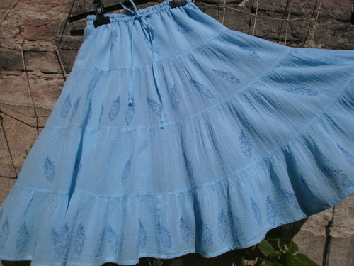 Dětská modrá peříčková :) vel.116 SLEVA ! — foto 3