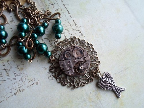 Steampunkový náhrdelník — foto 3