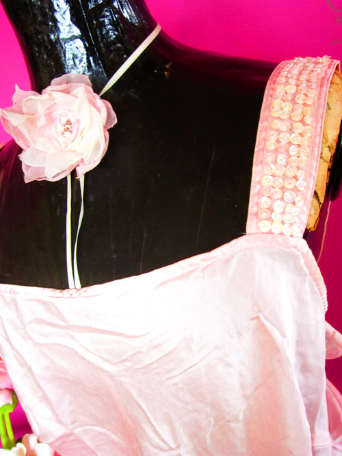 Hedvábný top pink — foto 3