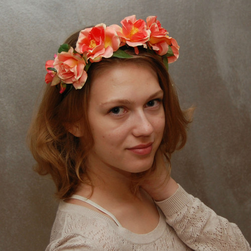 Čajovná růže ... čelenka — foto 3