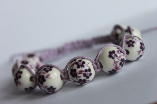 Romantická duše.. Náramek makramé/shamballa — foto 2