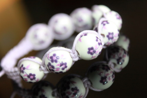 Romantická duše.. Náramek makramé/shamballa — foto 4
