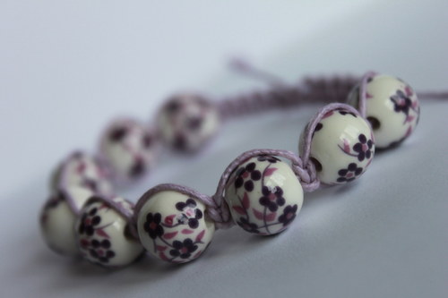 Romantická duše.. Náramek makramé/shamballa — foto 5