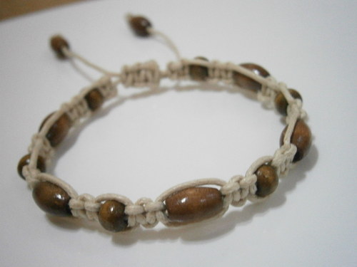 Náramek Shamballa hnědý — foto 3