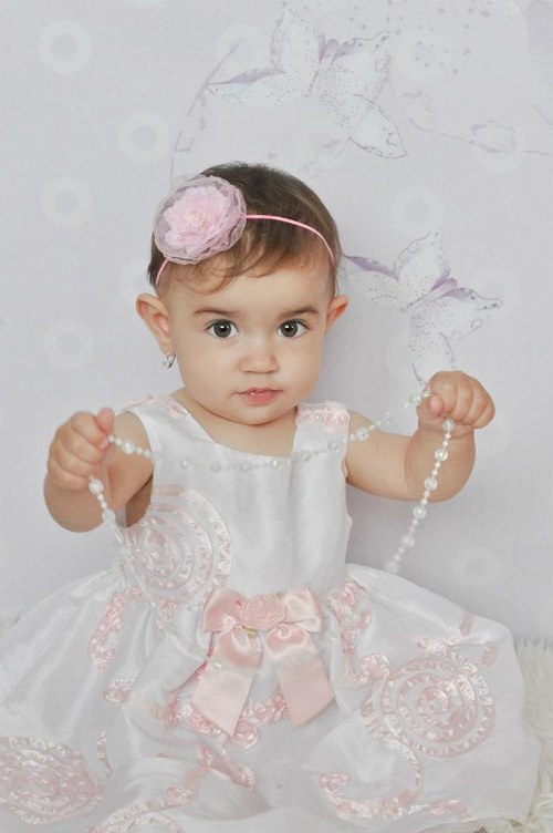Růžová květinka ....čelenka — foto 3
