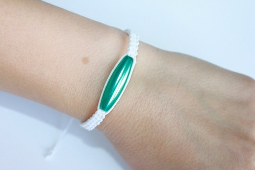 Simple Elegance.. Náramek makramé/shamballa — foto 3