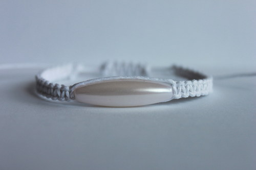 ELEGANCE.. Náramek makramé/shamballa — foto 2