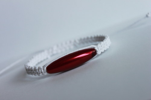 Simple Elegance.. Náramek makramé/shamballa — foto 3