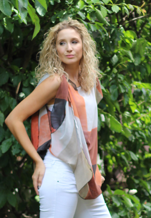 Letní šifonová vesta — foto 2