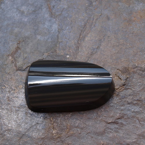 Obsidián, kabošon č. 1585 — foto 3