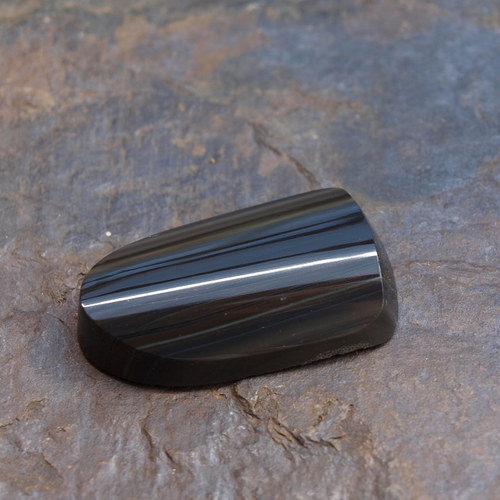 Obsidián, kabošon č. 1585 — foto 4