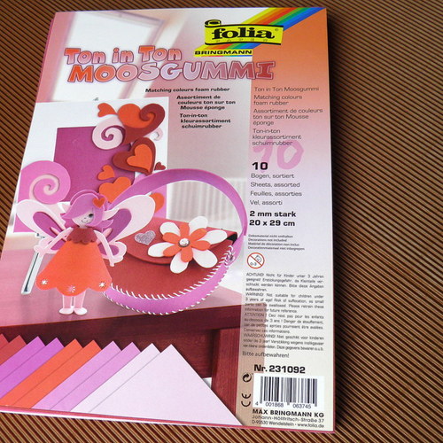 Moosgummi červená tón v tónu — foto 2