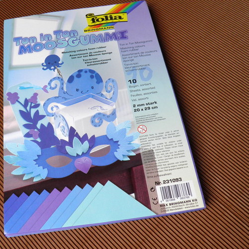 Moosgummi modrá tón v tónu — foto 2