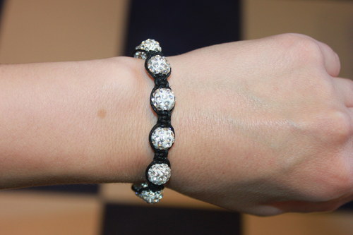 DeLux.. Náramek shamballa/makramé — foto 2
