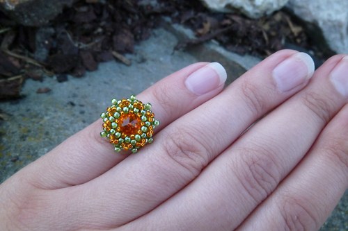 Swarovski prstýnek "Mandarinka"- dětský! — foto 3