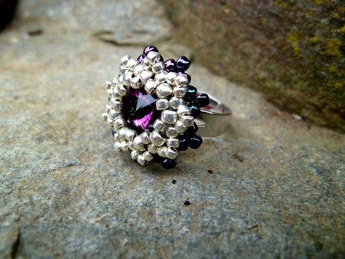 Swarovski prstýnek "Violet" - dětský! — foto 4