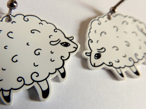 Autorské náušnice I love Sheeps! — foto 2