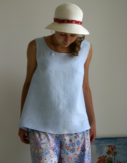 Halenka Linen (světle modrá) — foto 3