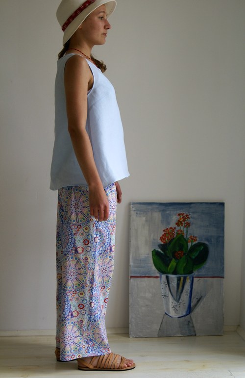 Halenka Linen (světle modrá) — foto 4