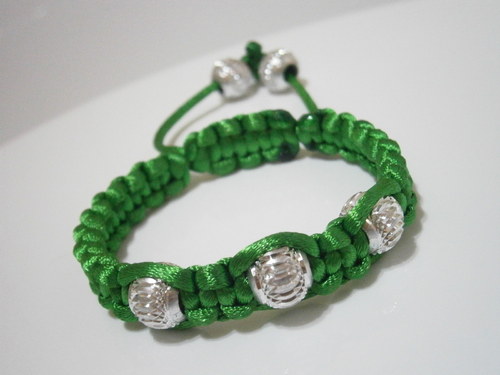 Náramek Shamballa zelený — foto 2