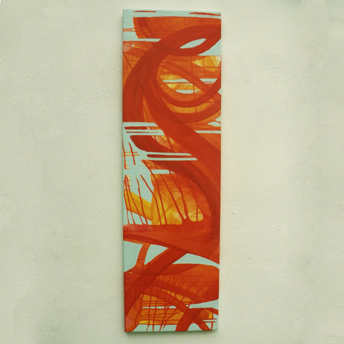 Červená abstrakce, 30x100cm — foto 2