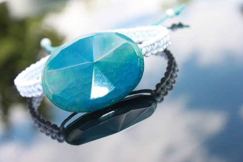 Náramek makramé/shamballa — foto 3