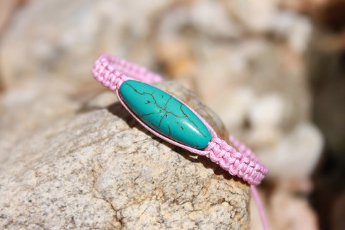 ELEGANCE.. Náramek makramé/shamballa — foto 3