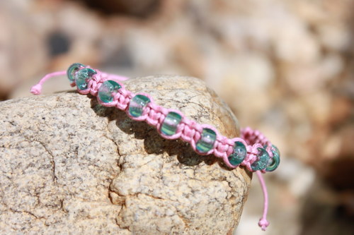 Náramek makramé/shamballa — foto 2