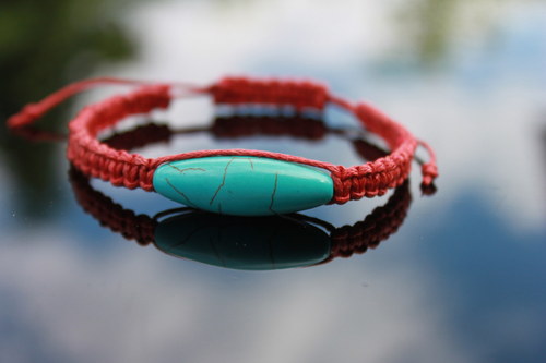 ELEGANCE.. Náramek makramé/shamballa — foto 2
