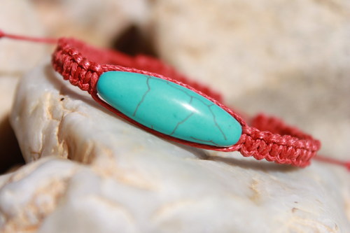 ELEGANCE.. Náramek makramé/shamballa — foto 3