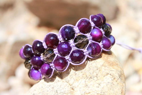 Náramek trojitý / Triple shamballa — foto 2