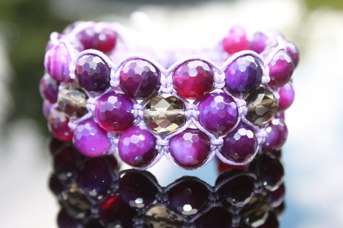 Náramek trojitý / Triple shamballa — foto 3