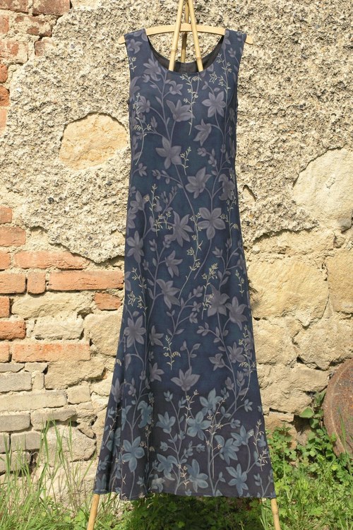 Šaty šifon – Temné květy — foto 2