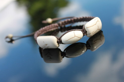 Náramek makramé/shamballa — foto 3