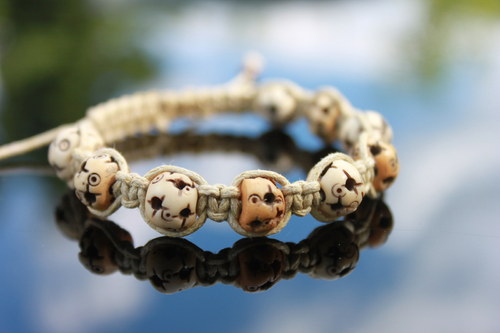 Náramek makramé/shamballa — foto 3
