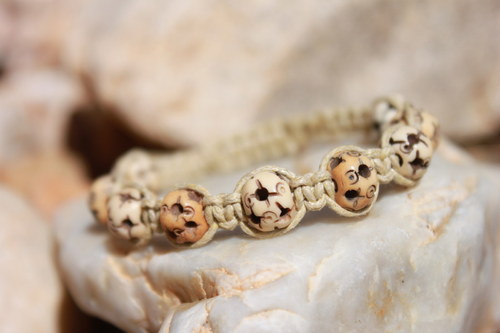 Náramek makramé/shamballa — foto 4