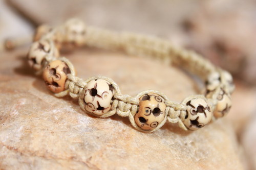 Náramek makramé/shamballa — foto 5