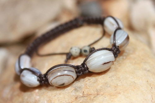 Náramek makramé/shamballa — foto 5